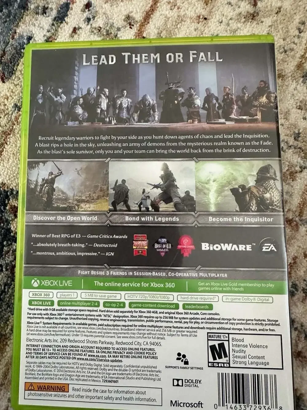 Dragon Age: Inquisition xbox 360